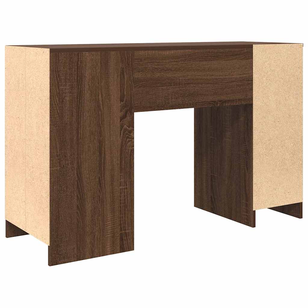 Bureau chêne marron 120x42x76 cm bois d'ingénierie - XIOS