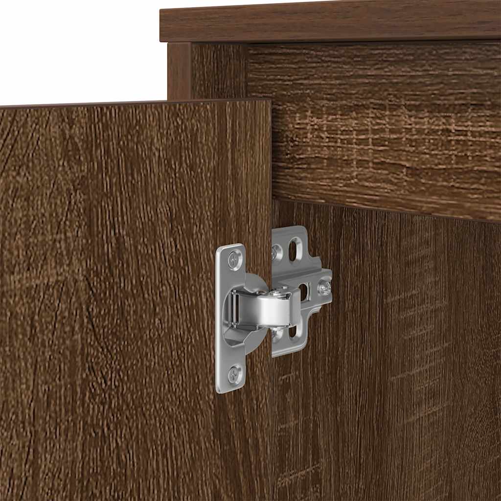 Bureau chêne marron 120x42x76 cm bois d'ingénierie - XIOS