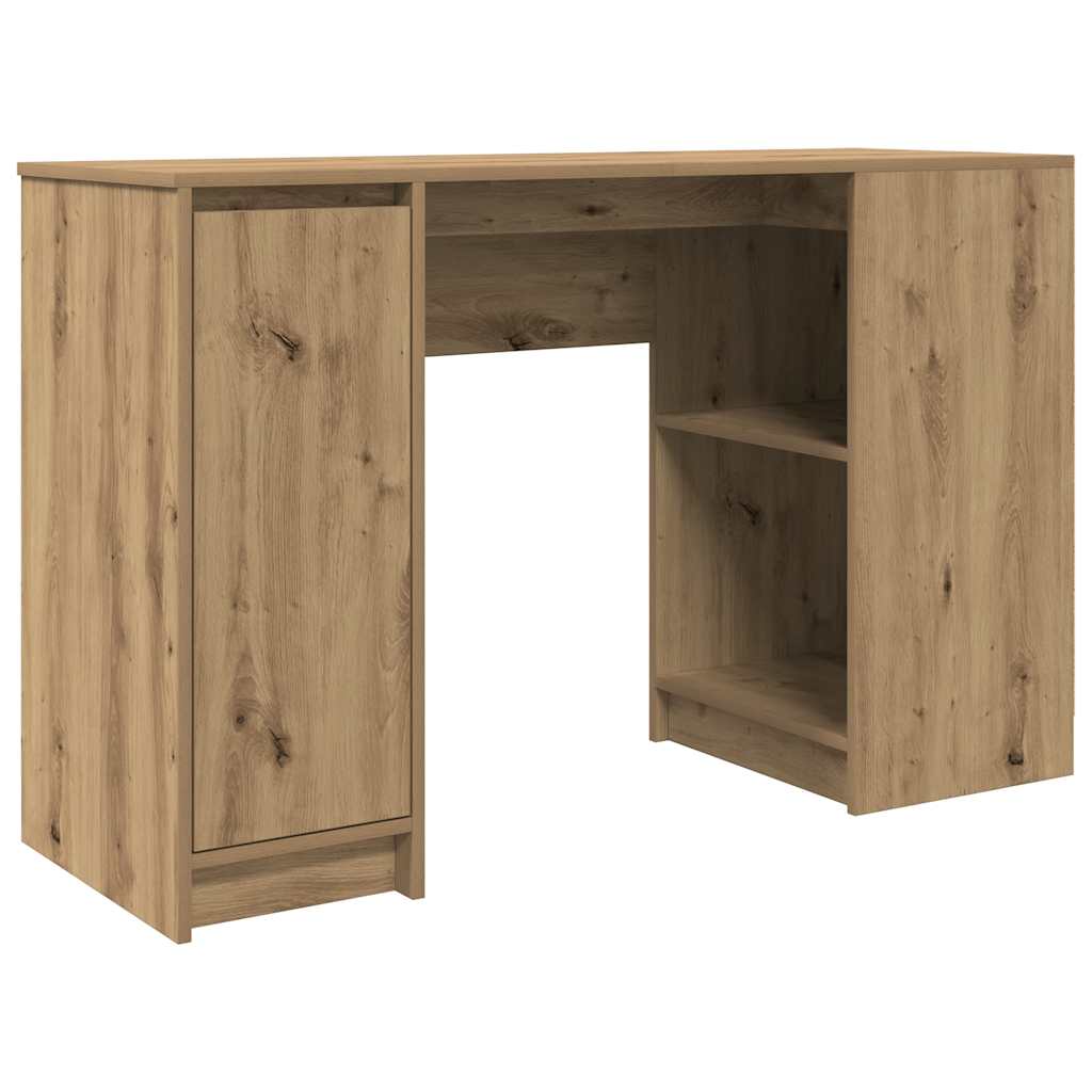 Bureau chêne artisanal 120x42x76 cm bois d'ingénierie - XIOS
