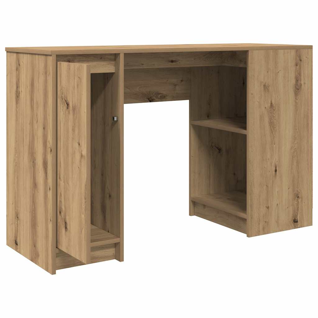 Bureau chêne artisanal 120x42x76 cm bois d'ingénierie - XIOS
