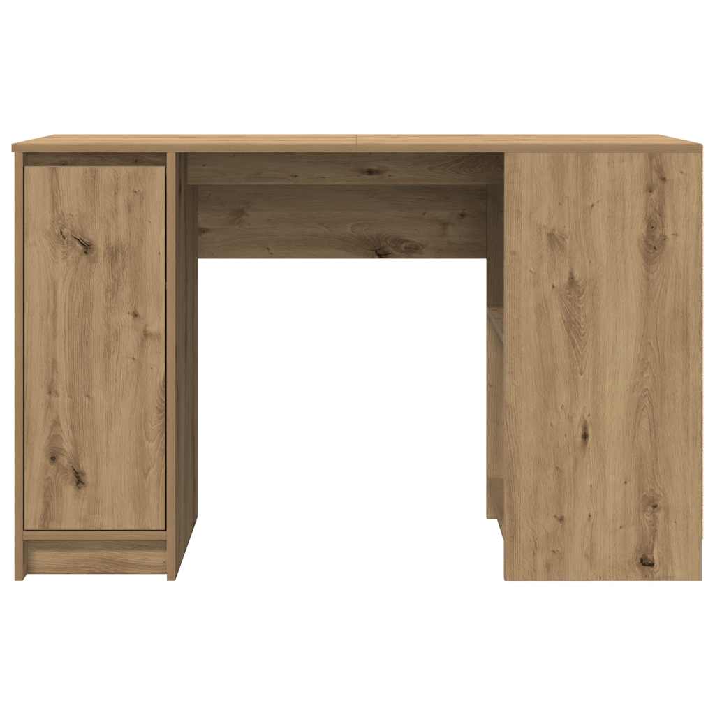 Bureau chêne artisanal 120x42x76 cm bois d'ingénierie - XIOS