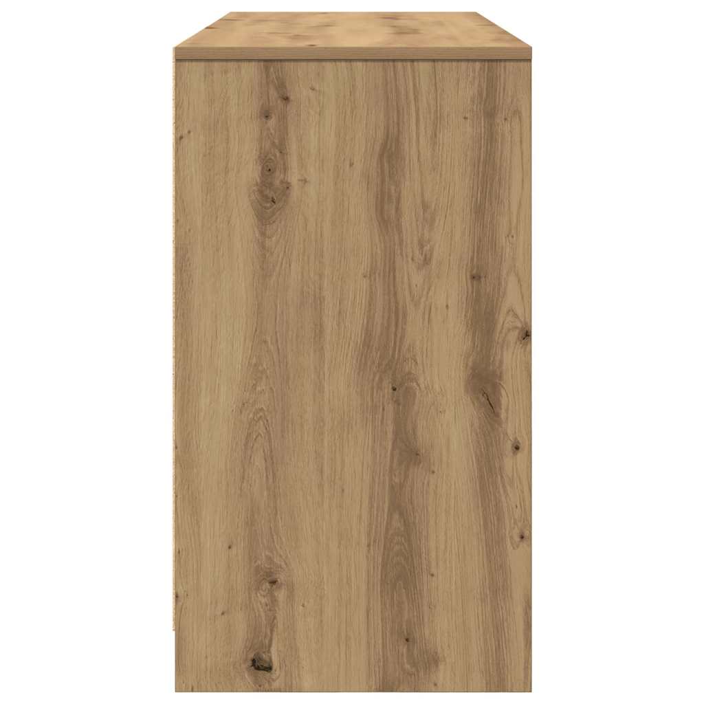 Bureau chêne artisanal 120x42x76 cm bois d'ingénierie - XIOS