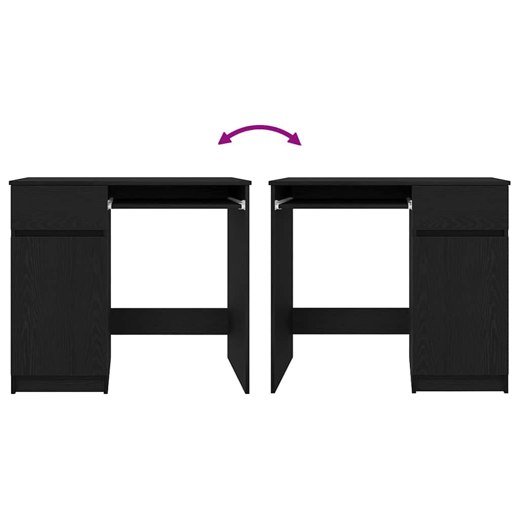 Bureau chêne noir 86x49x76 cm bois d'ingénierie - XIOS