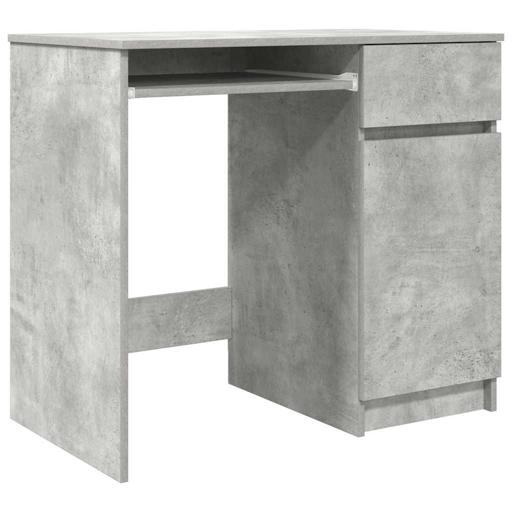 Bureau gris béton 86x49x76 cm bois d'ingénierie - XIOS