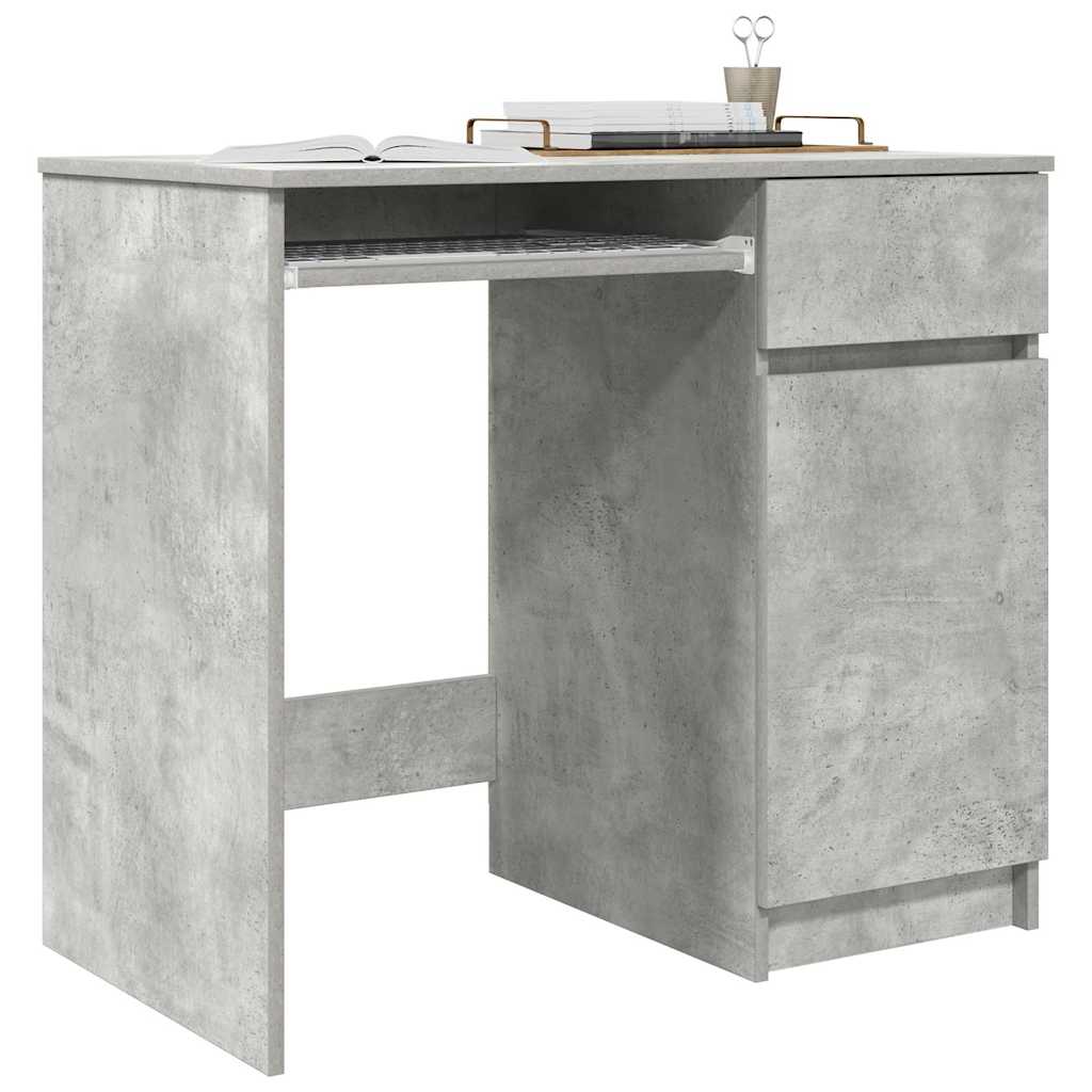Bureau gris béton 86x49x76 cm bois d'ingénierie - XIOS