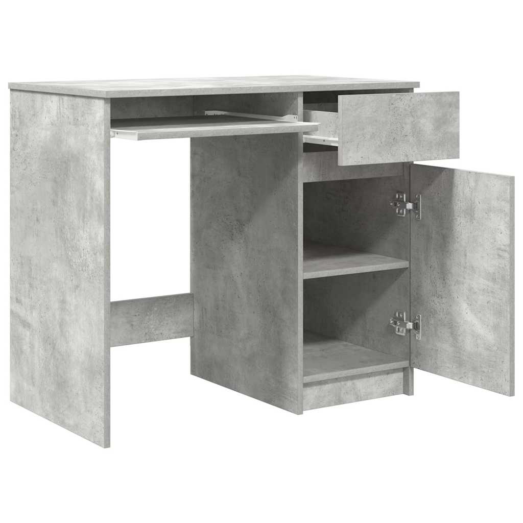 Bureau gris béton 86x49x76 cm bois d'ingénierie - XIOS