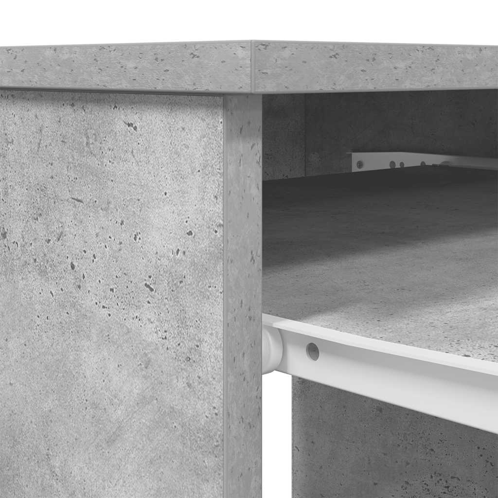 Bureau gris béton 86x49x76 cm bois d'ingénierie - XIOS