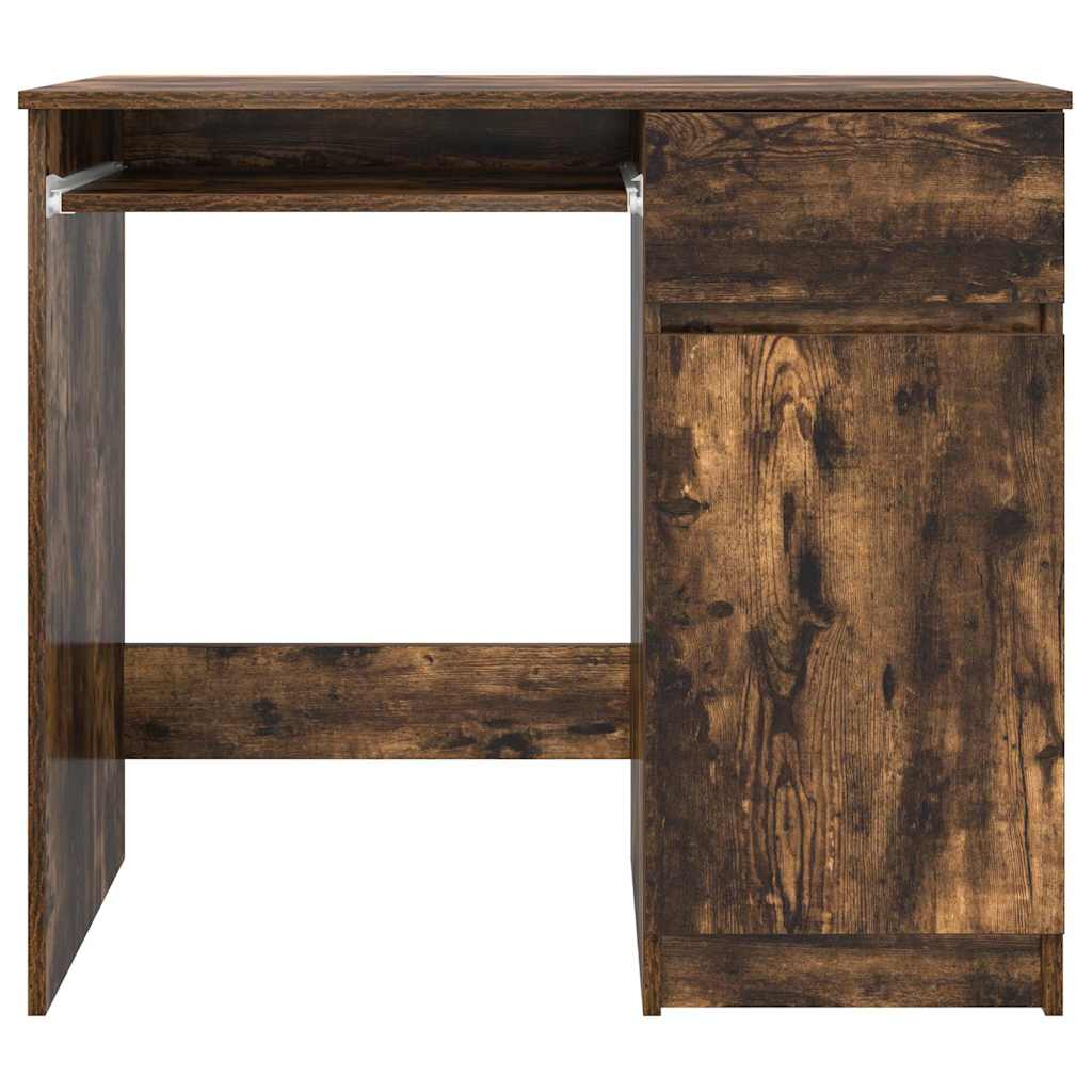 Bureau chêne fumé 86x49x76 cm bois d'ingénierie - XIOS