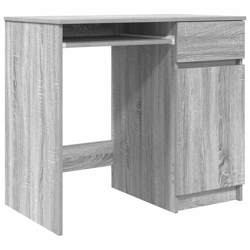 Bureau sonoma gris 86x49x76 cm bois d'ingénierie - XIOS