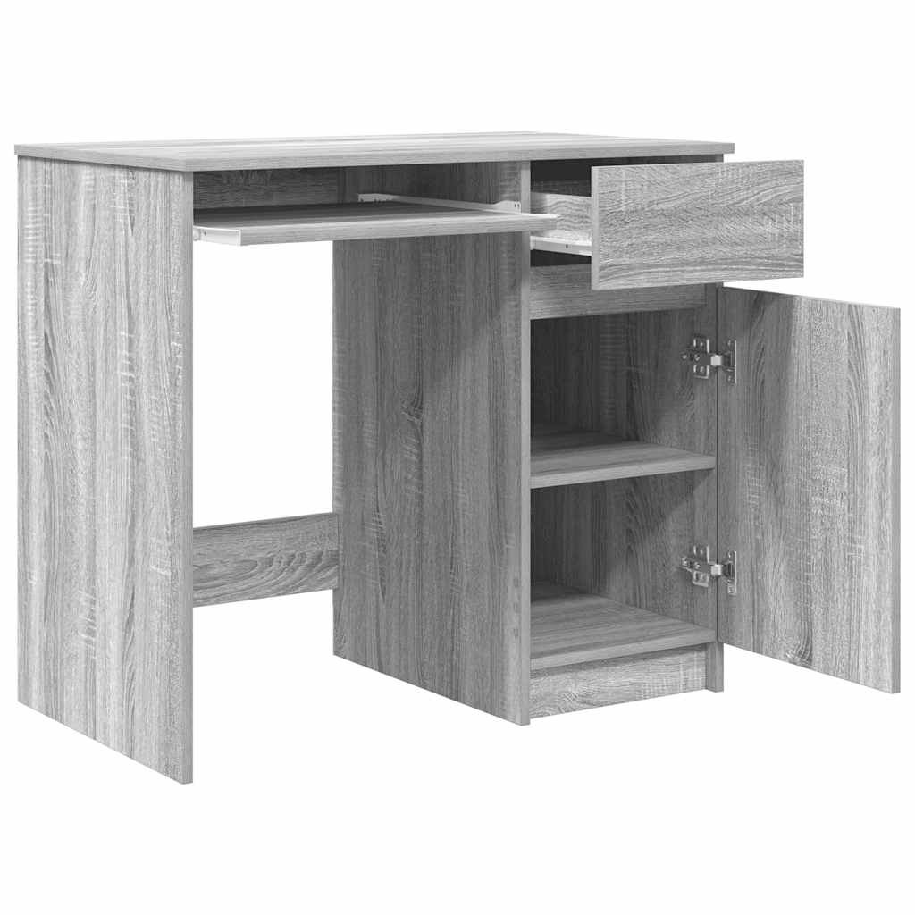Bureau sonoma gris 86x49x76 cm bois d'ingénierie - XIOS