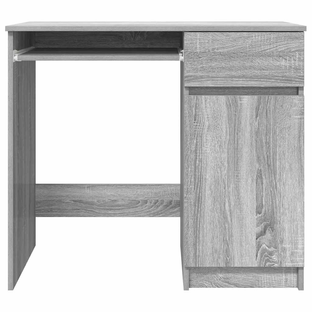 Bureau sonoma gris 86x49x76 cm bois d'ingénierie - XIOS