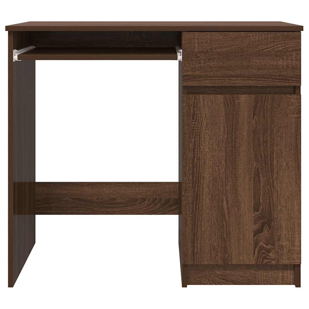 Bureau chêne marron 86x49x76 cm bois d'ingénierie - XIOS