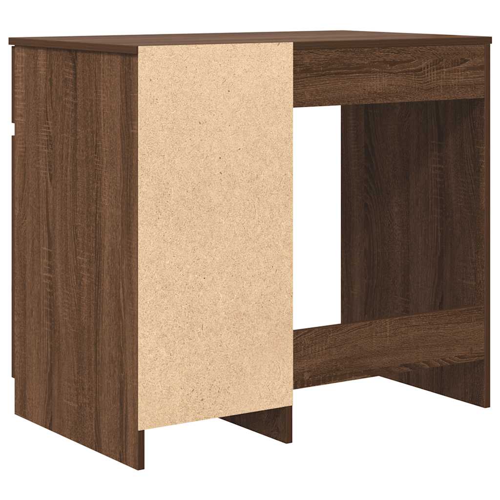 Bureau chêne marron 86x49x76 cm bois d'ingénierie - XIOS