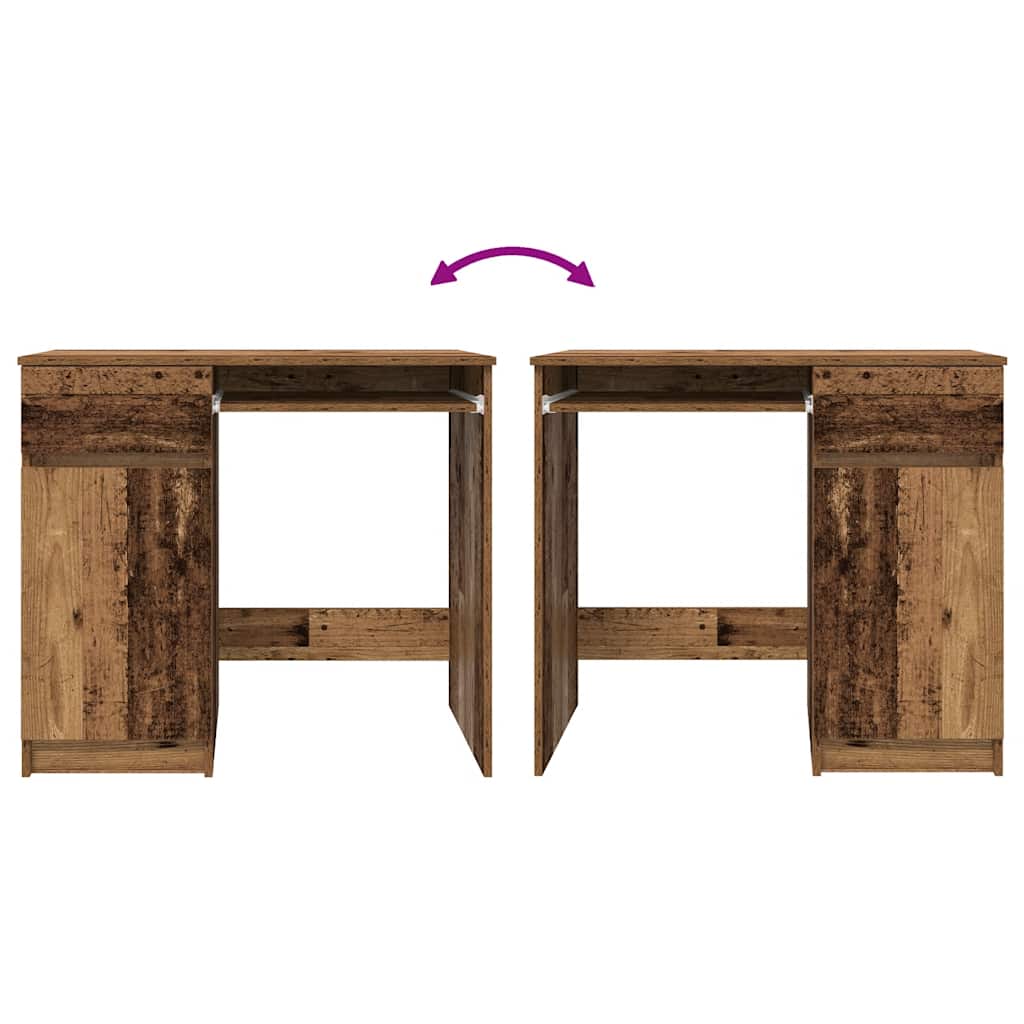 Bureau vieux bois 86x49x76 cm bois d'ingénierie - XIOS