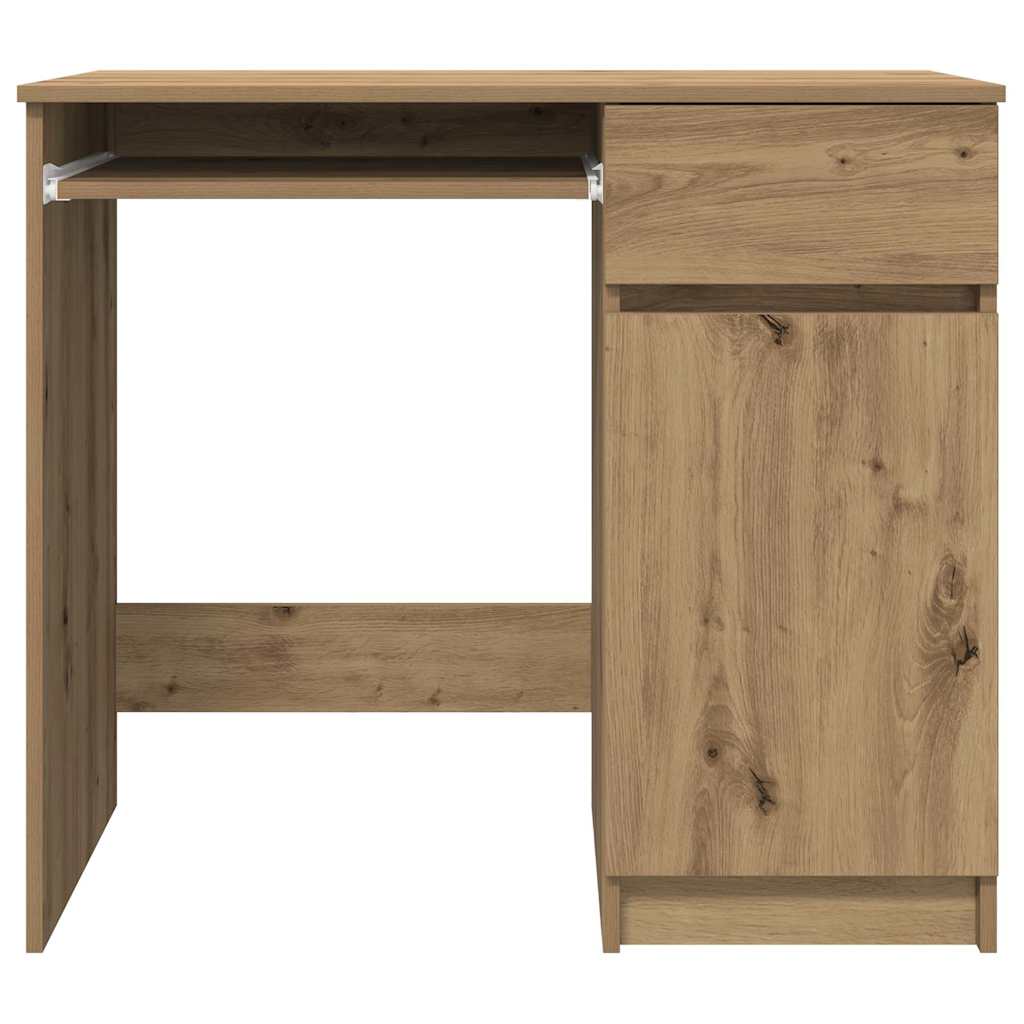 Bureau chêne artisanal 86x49x76 cm bois d'ingénierie - XIOS