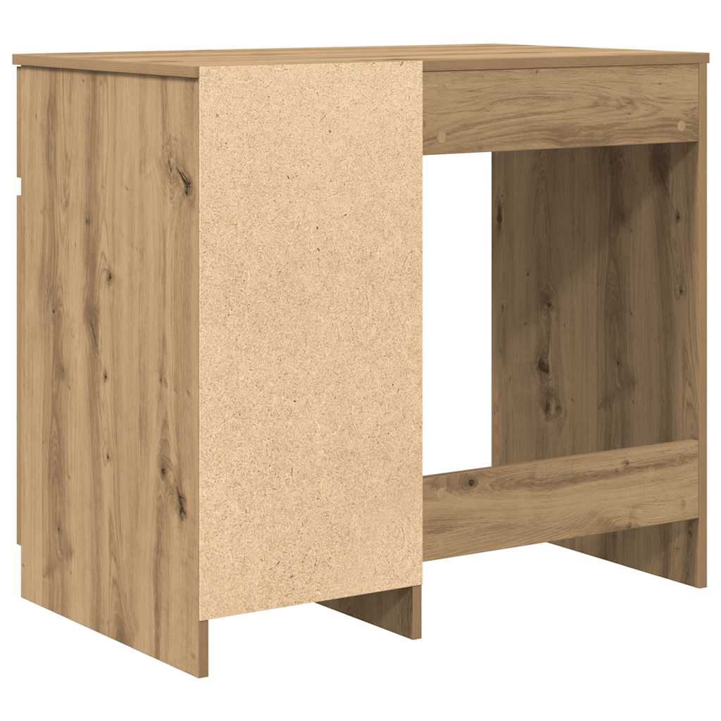 Bureau chêne artisanal 86x49x76 cm bois d'ingénierie - XIOS