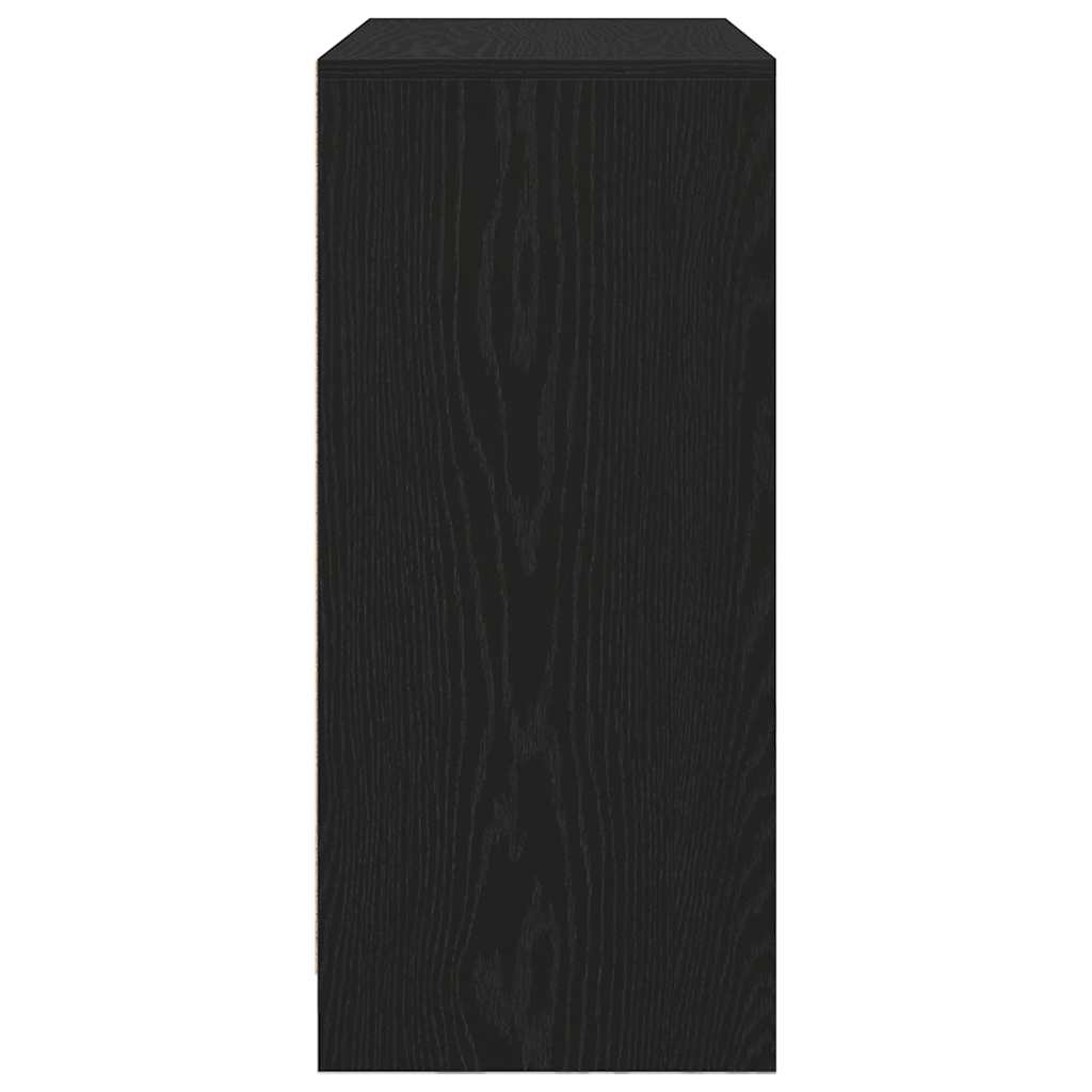 Buffet avec tiroirs et portes chêne noir 70,5x34x74,5 cm - XIOS