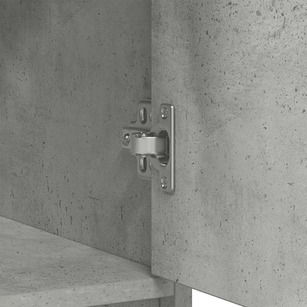 Buffet avec tiroirs et portes gris béton 73x31x90 cm - XIOS