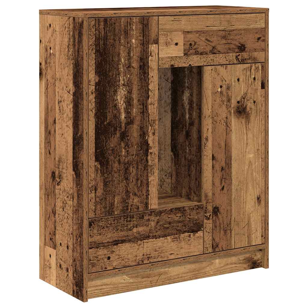 Buffet avec tiroirs et portes vieux bois 73x31x90 cm - XIOS