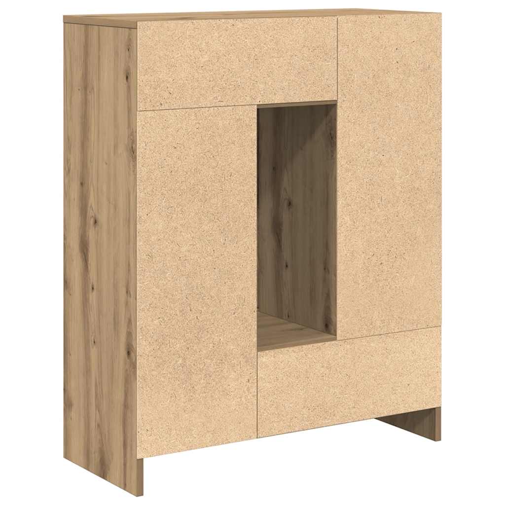 Buffet avec tiroirs et portes chêne artisanal 73x31x90 cm - XIOS