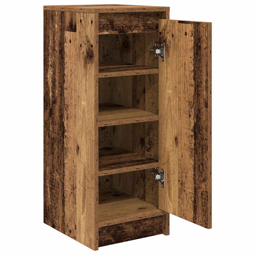 Armoire à chaussures vieux bois 29,5x34x76 cm bois ingénierie - XIOS