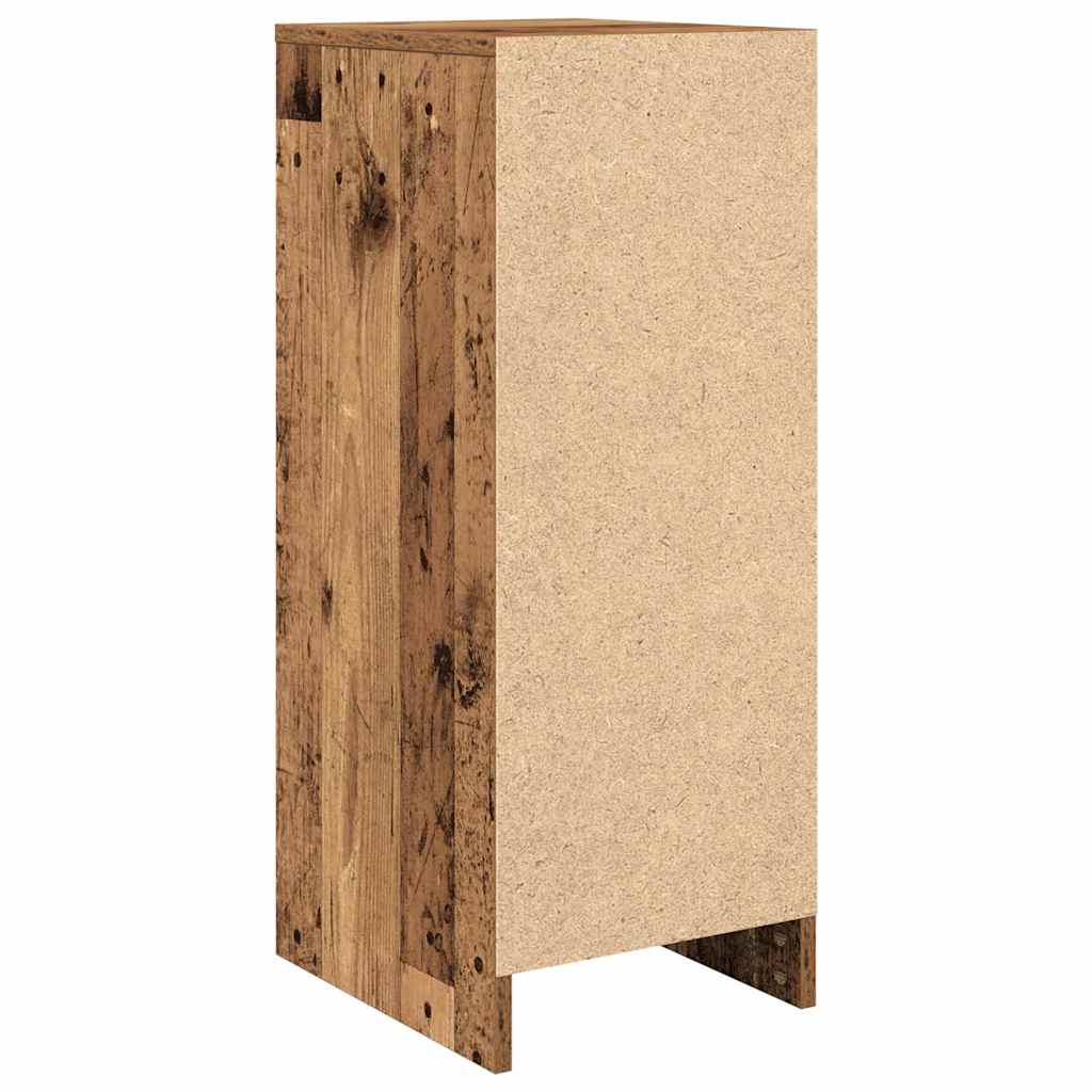 Armoire à chaussures vieux bois 29,5x34x76 cm bois ingénierie - XIOS