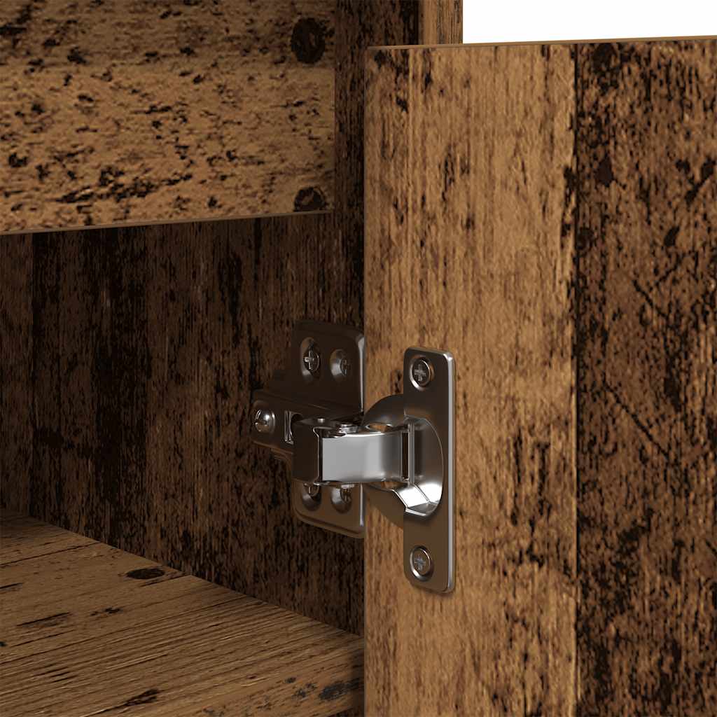 Armoire à chaussures vieux bois 29,5x34x76 cm bois ingénierie - XIOS