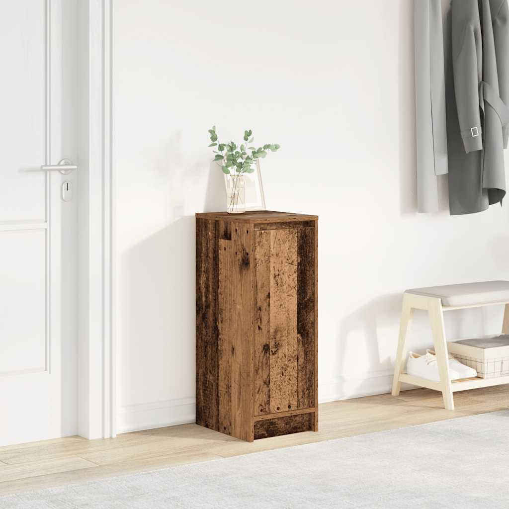 Armoire à chaussures vieux bois 29,5x34x76 cm bois ingénierie - XIOS