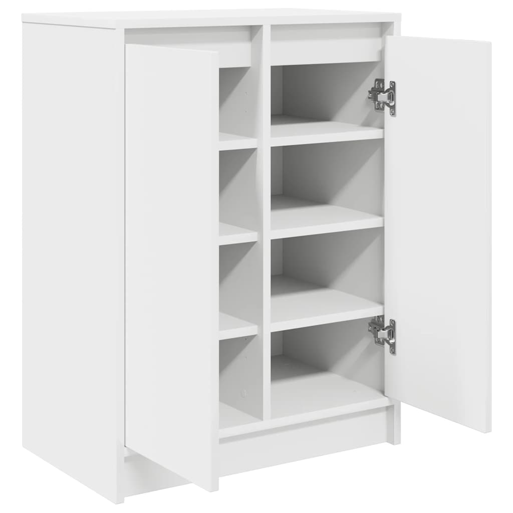 Armoire à chaussures blanc 57x34x76 cm bois d'ingénierie - XIOS