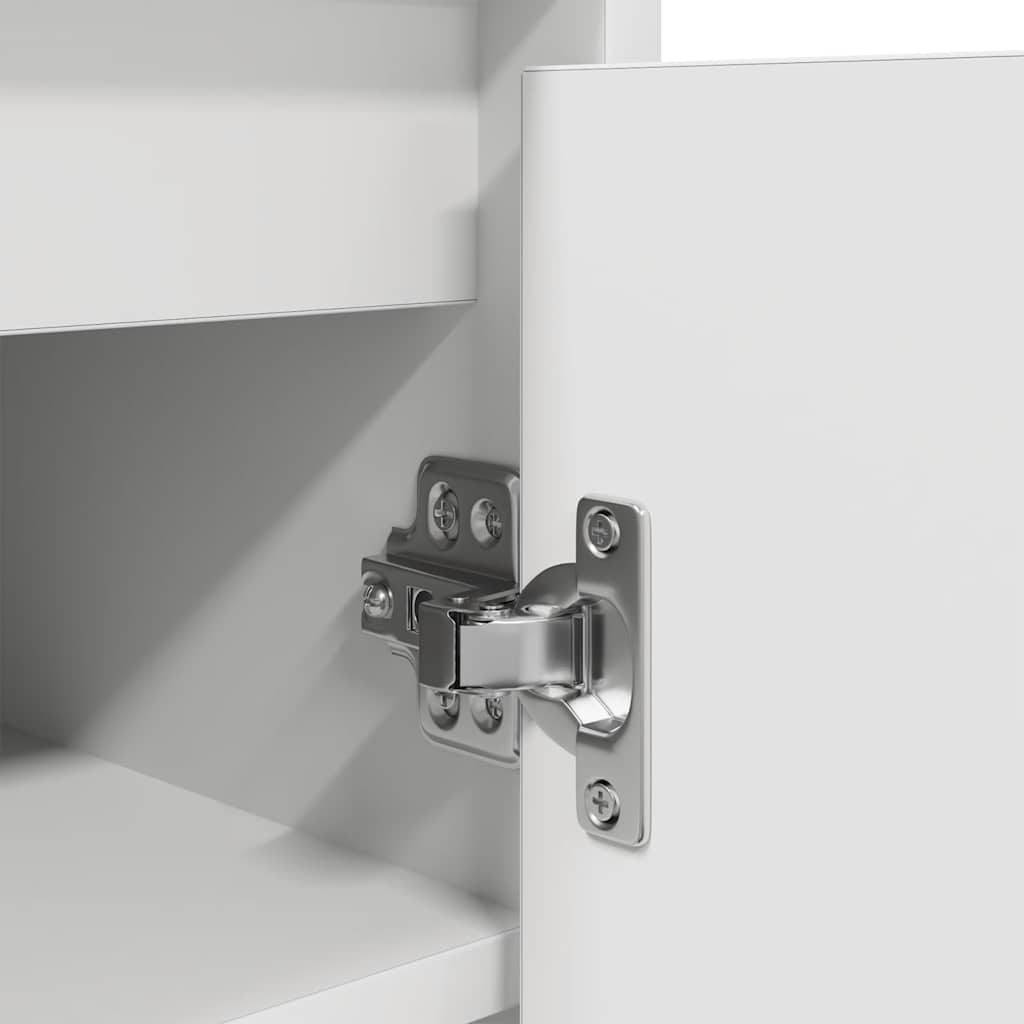 Armoire à chaussures blanc 57x34x76 cm bois d'ingénierie - XIOS