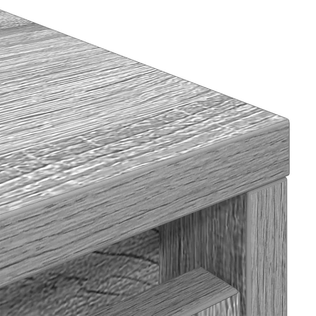 Armoire à chaussures sonoma gris 57x34x76 cm bois d'ingénierie - XIOS