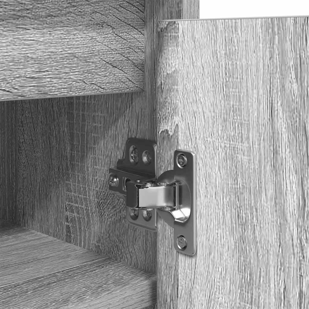 Armoire à chaussures sonoma gris 57x34x76 cm bois d'ingénierie - XIOS