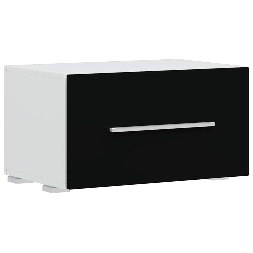 Meubles TV avec lumière LED 5 pcs noir mat bois d'ingénierie - XIOS