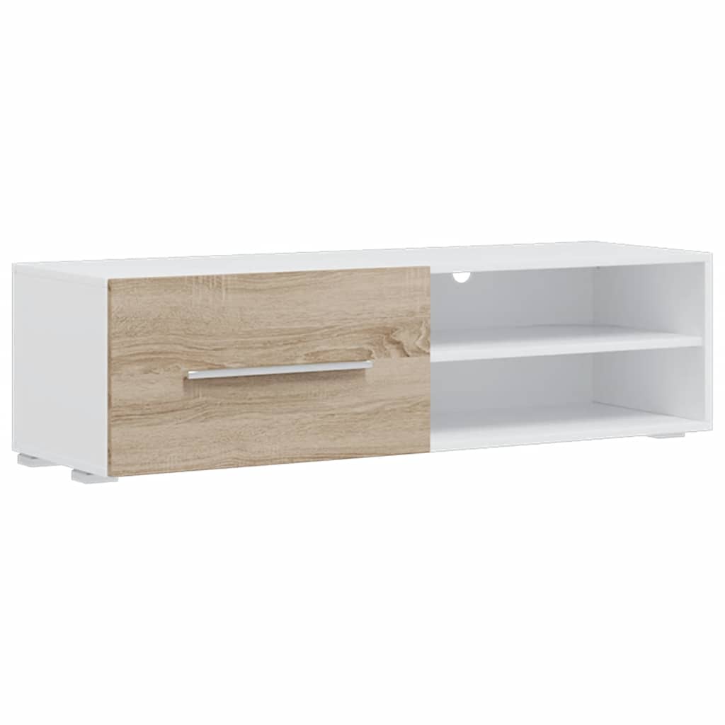 Meubles TV avec lumière LED 5pcs chêne sonoma bois d'ingénierie - XIOS