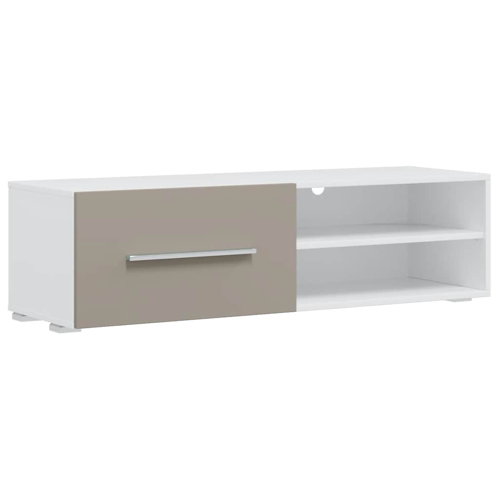 Meubles TV avec lumière LED 5 pcs gris pierre bois d'ingénierie - XIOS