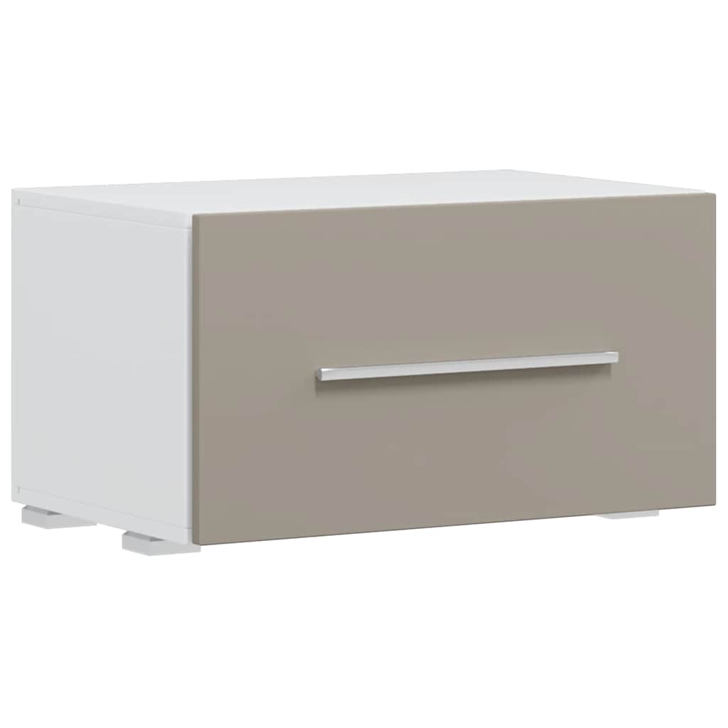 Meubles TV avec lumière LED 5 pcs gris pierre bois d'ingénierie - XIOS