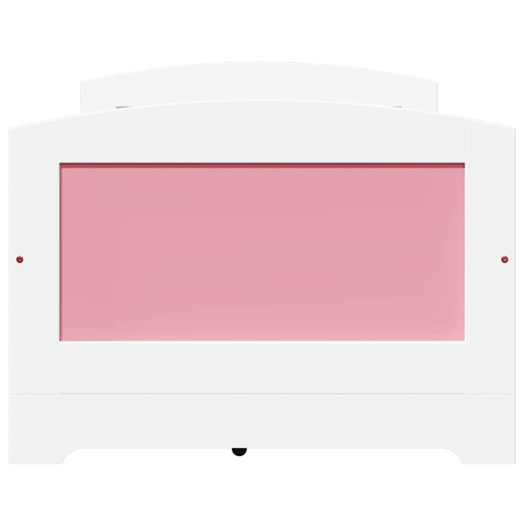 Lit de jour et 5 tiroirs sans matelas IRUN blanc rose 90x200 cm - XIOS