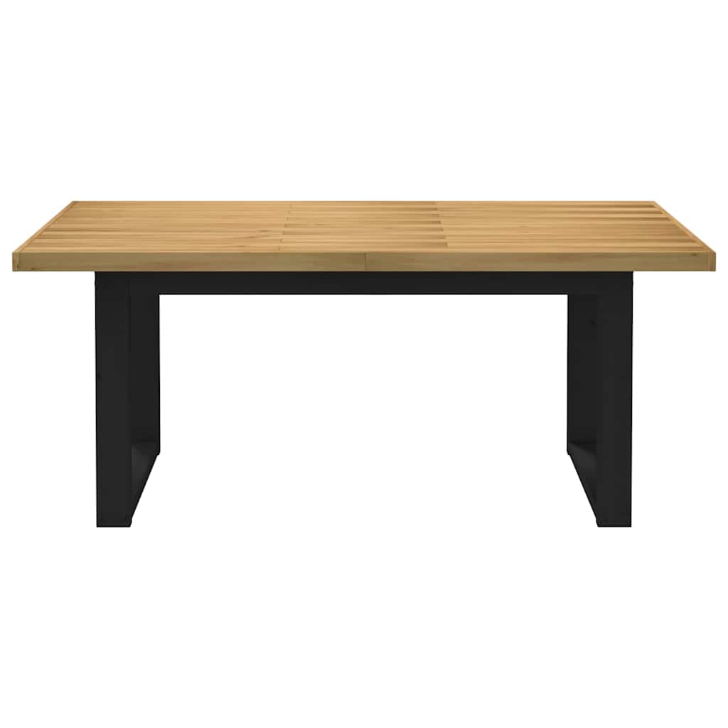 Table à manger NOAIN pieds en forme de U 180x90x75cm massif pin - XIOS