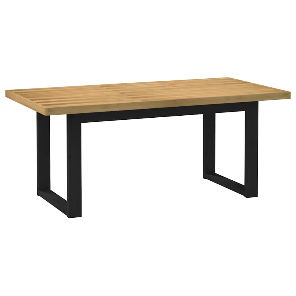 Table à manger NOAIN pieds en forme de U 180x90x75cm massif pin - XIOS