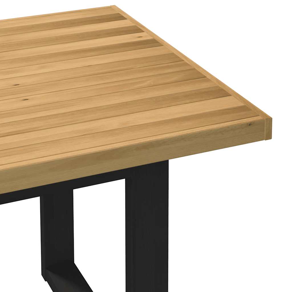 Table à manger NOAIN pieds en forme de U 180x90x75cm massif pin - XIOS