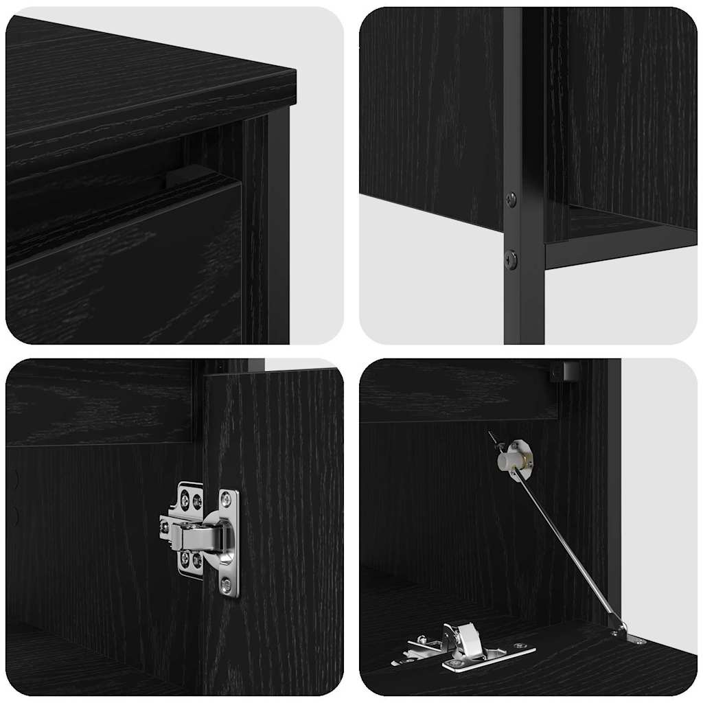 Ensemble de mobilier de salle de bain 3 pc Chêne noir - XIOS