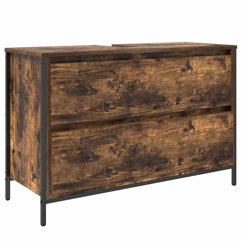 Ensemble de mobilier de salle de bain 3 pc Chêne fumé - XIOS