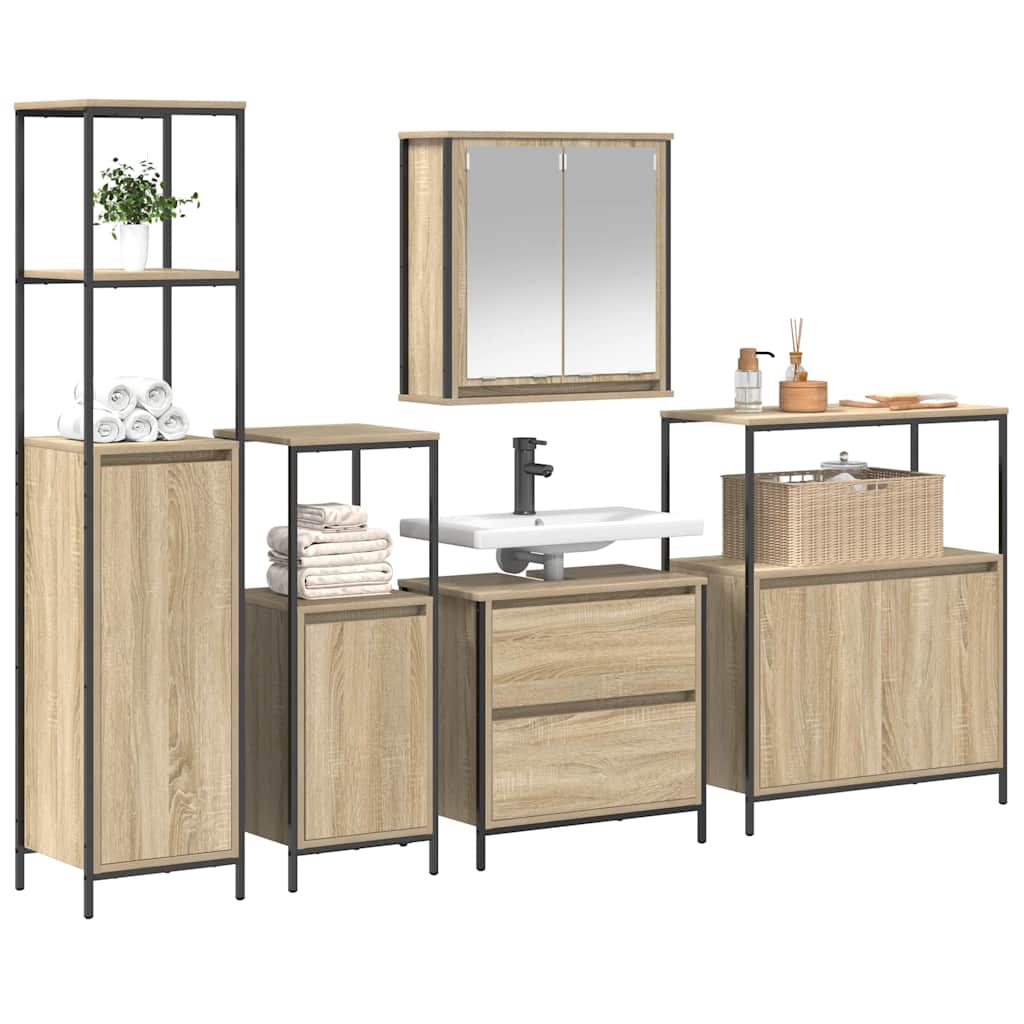 Ensemble de mobilier de salle de bain 5 pc Beige