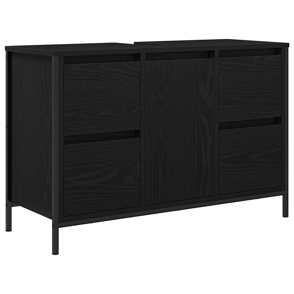 Ensemble de mobilier de salle de bain 2 pc Chêne noir - XIOS
