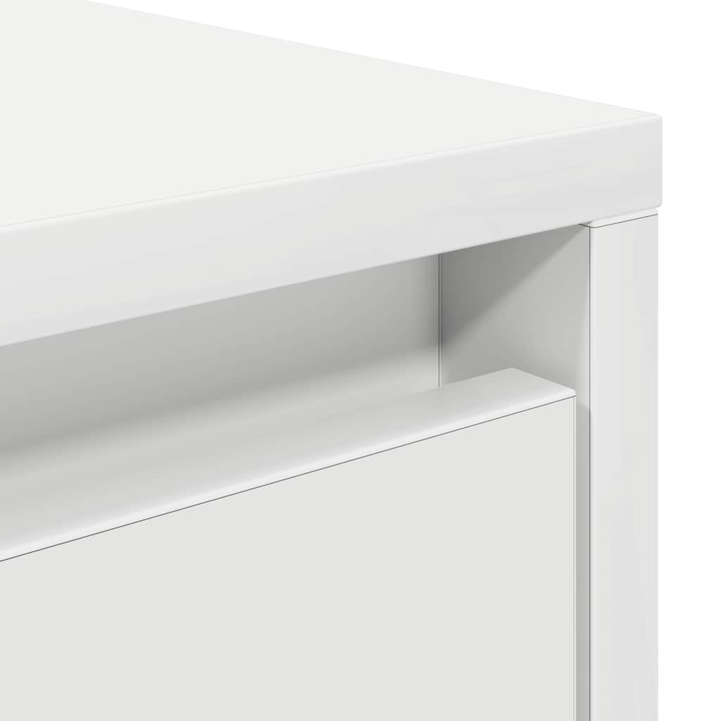 Table basse avec tiroirs blanc 70,5x70x40 cm - XIOS