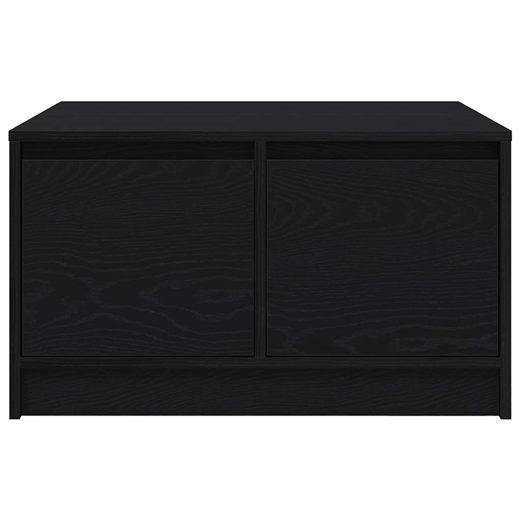 Table basse avec tiroirs chêne noir 70,5x70x40 cm - XIOS