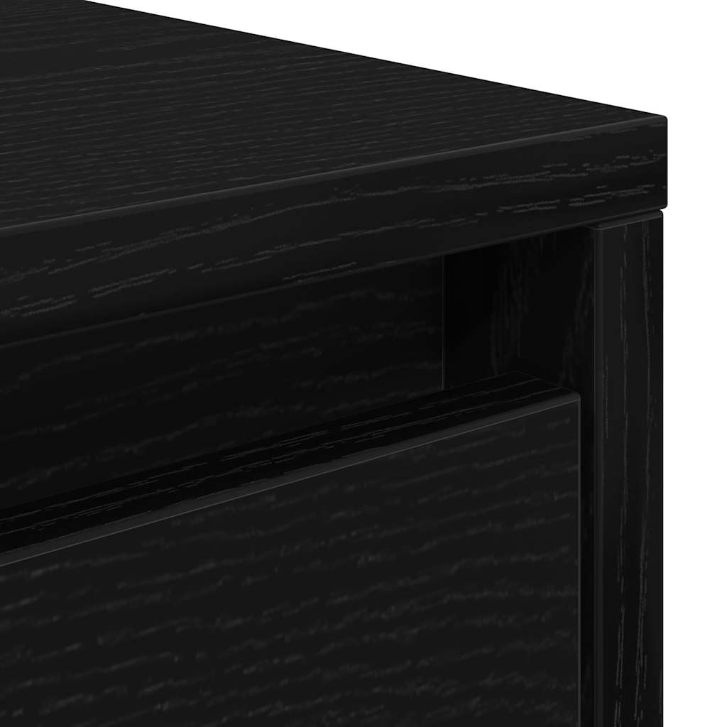 Table basse avec tiroirs chêne noir 70,5x70x40 cm - XIOS