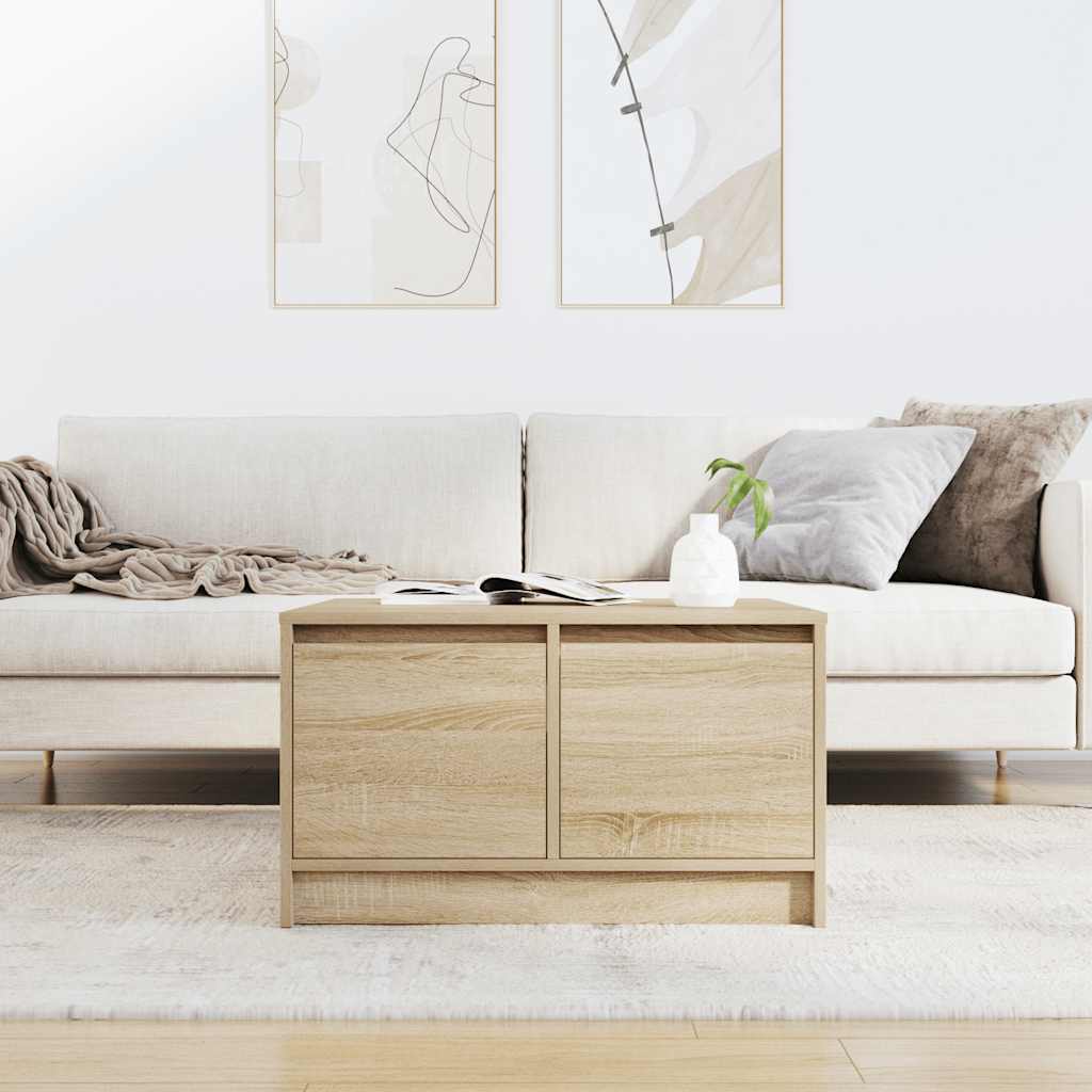 Table basse avec tiroirs chêne sonoma 70,5x70x40 cm - XIOS