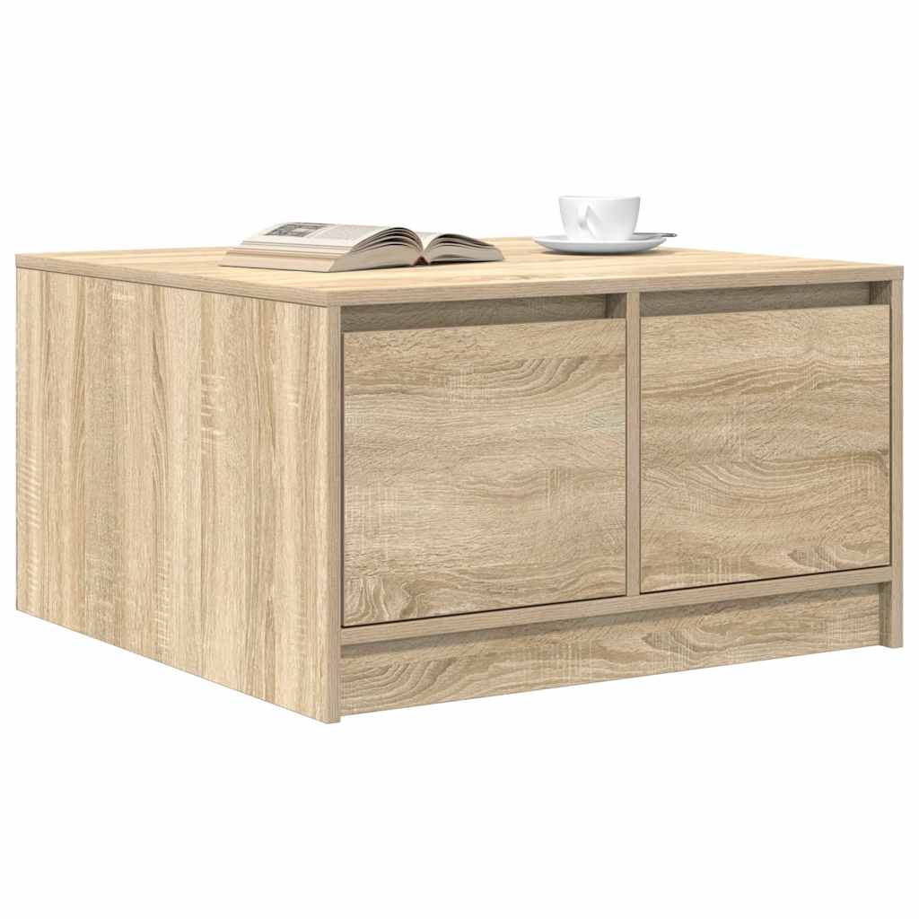 Table basse avec tiroirs chêne sonoma 70,5x70x40 cm - XIOS