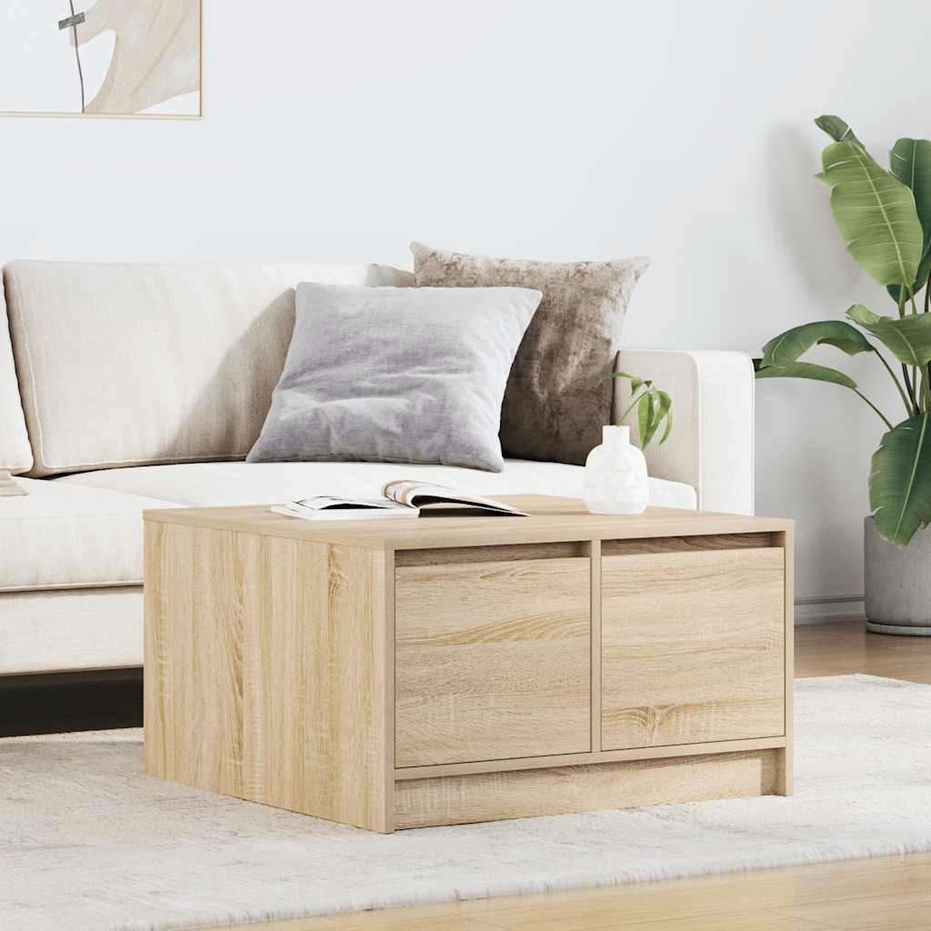 Table basse avec tiroirs chêne sonoma 70,5x70x40 cm - XIOS